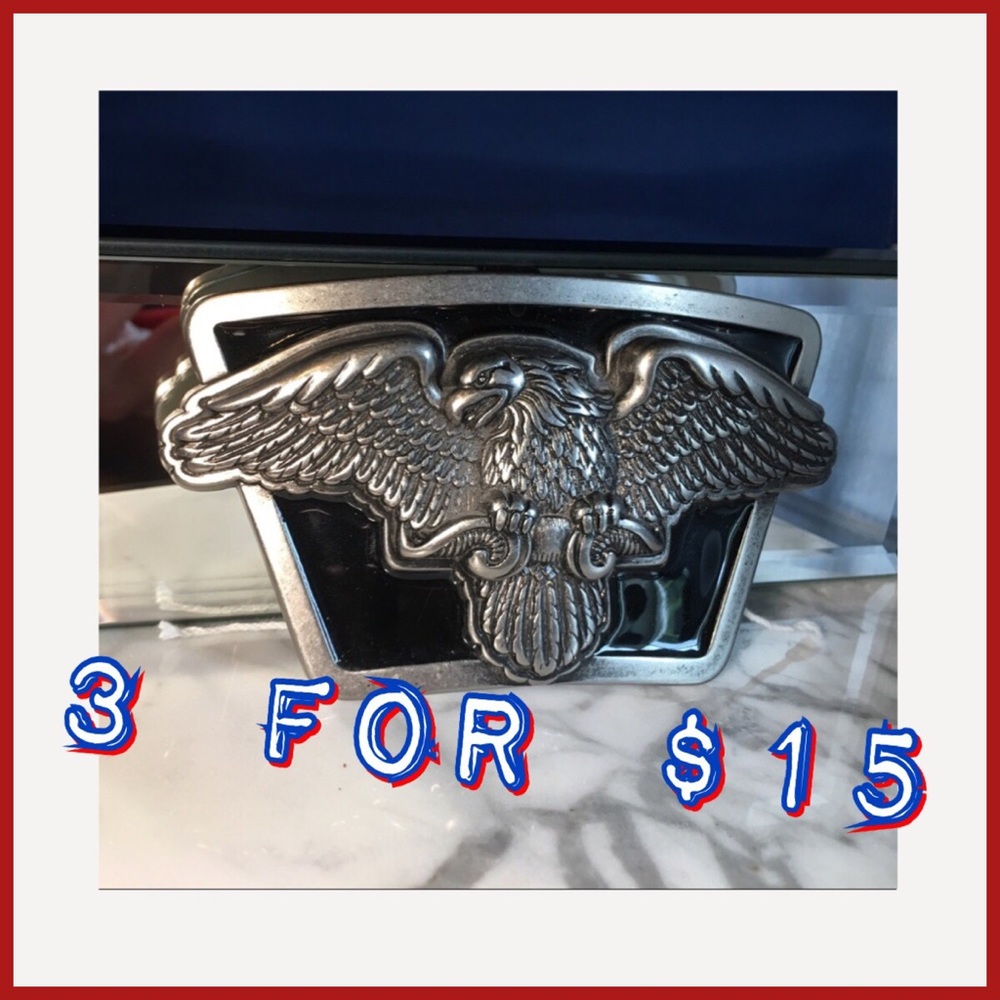 3 FOR $15 SALE            Harley-like belt buckle!